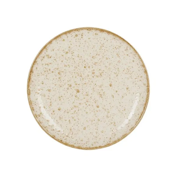 Côté Table – Assiette à dessert en faïence « Lisere » beige, Ø 20.5 cm